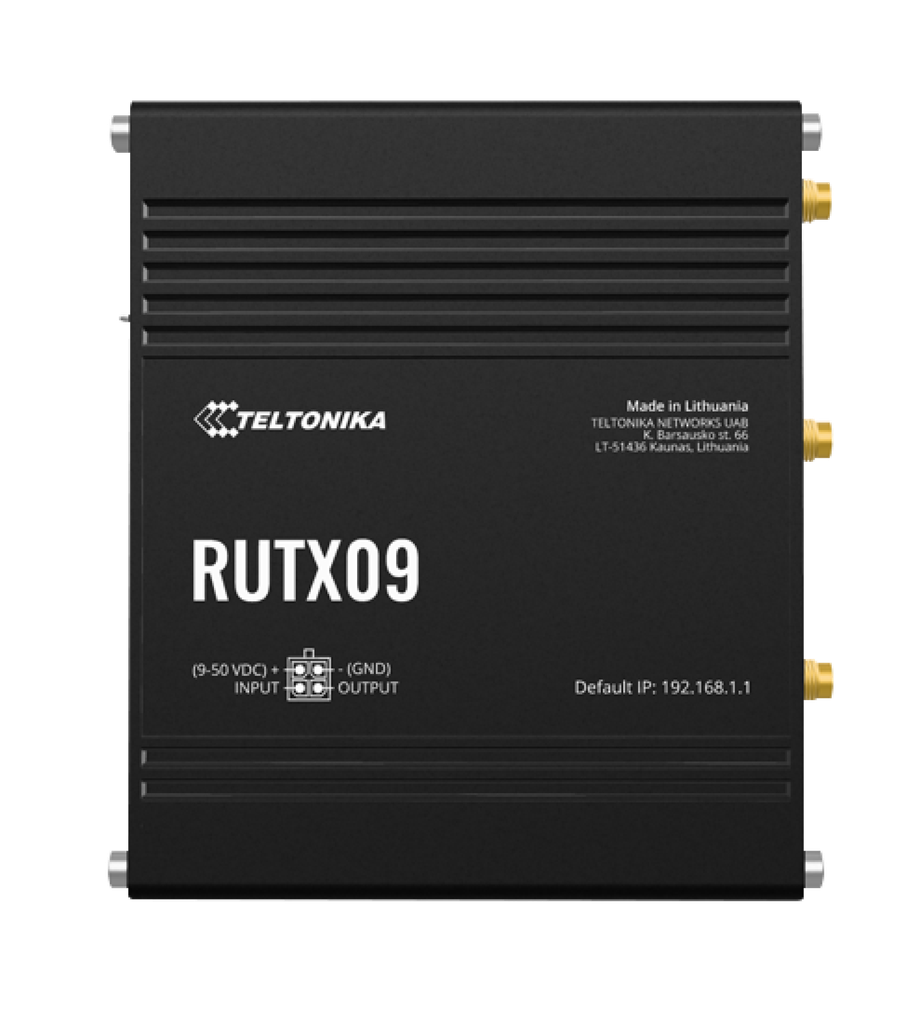 Teltonika RUTX09 LTE-A Cat6 cellular IoT router with Dual SIM