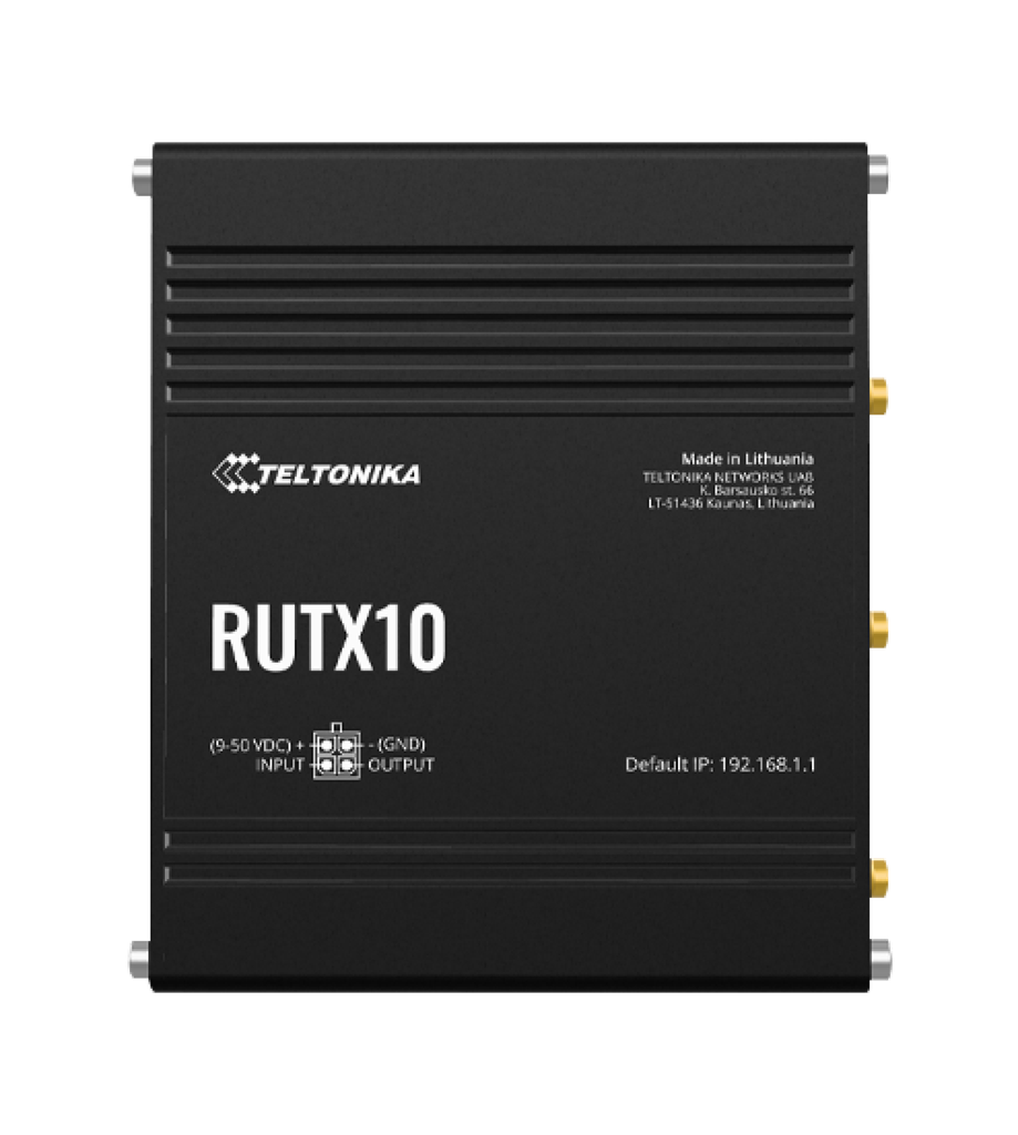 Teltonika RUTX10 Industrial Dual Band WiFi 5 802.11ac Gigabit Router with Bluetooth BLE