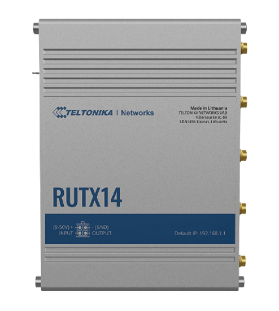 Teltonika RUTX14 Dual LTE Cat 12 802.11ac IoT Router with Bluetooth