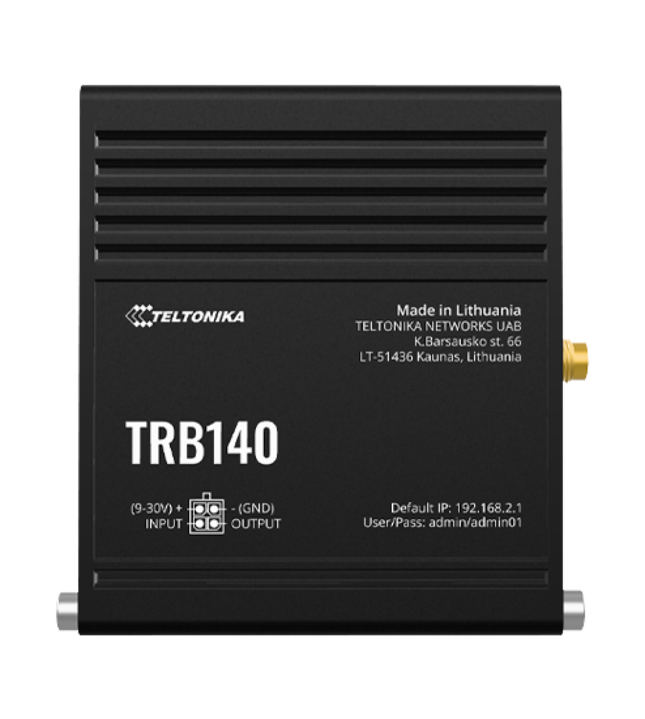 Teltonika TRB140 Industrial Ethernet to 4G LTE IoT gateway
