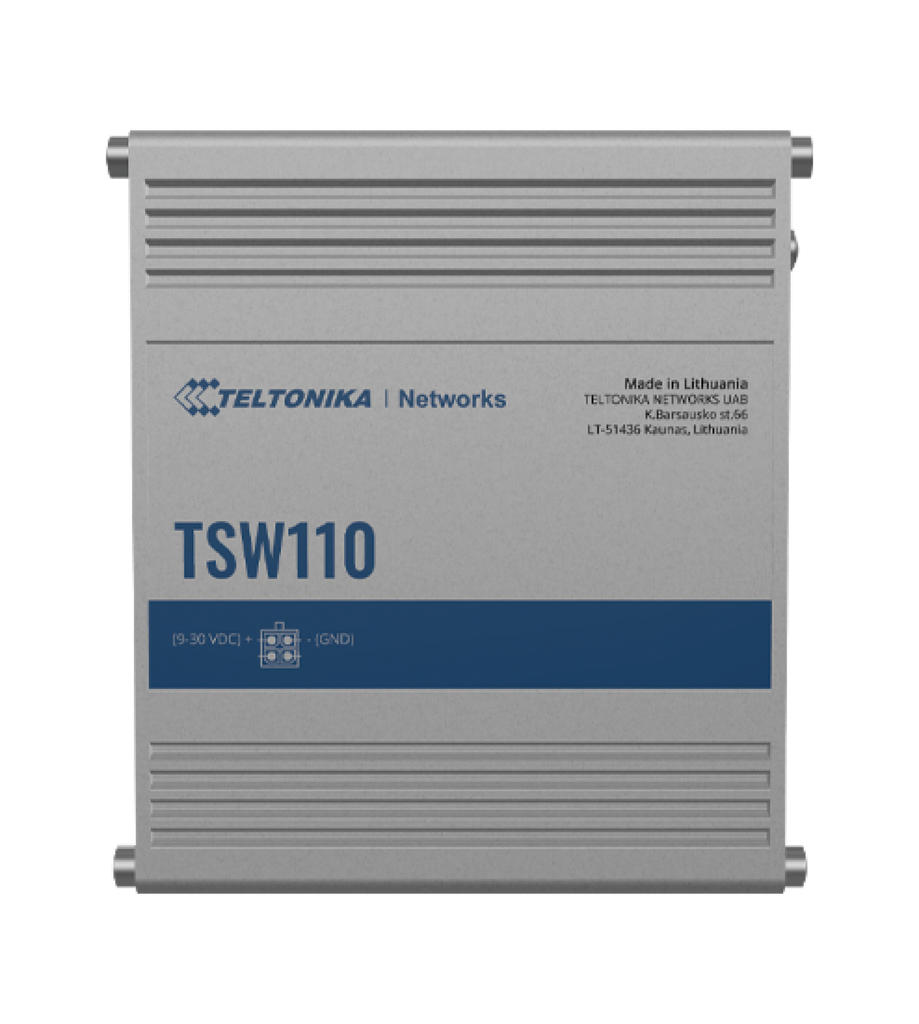 Teltonika TSW110 Unmanaged Industrial 5 Port Gigabit Ethernet Switch