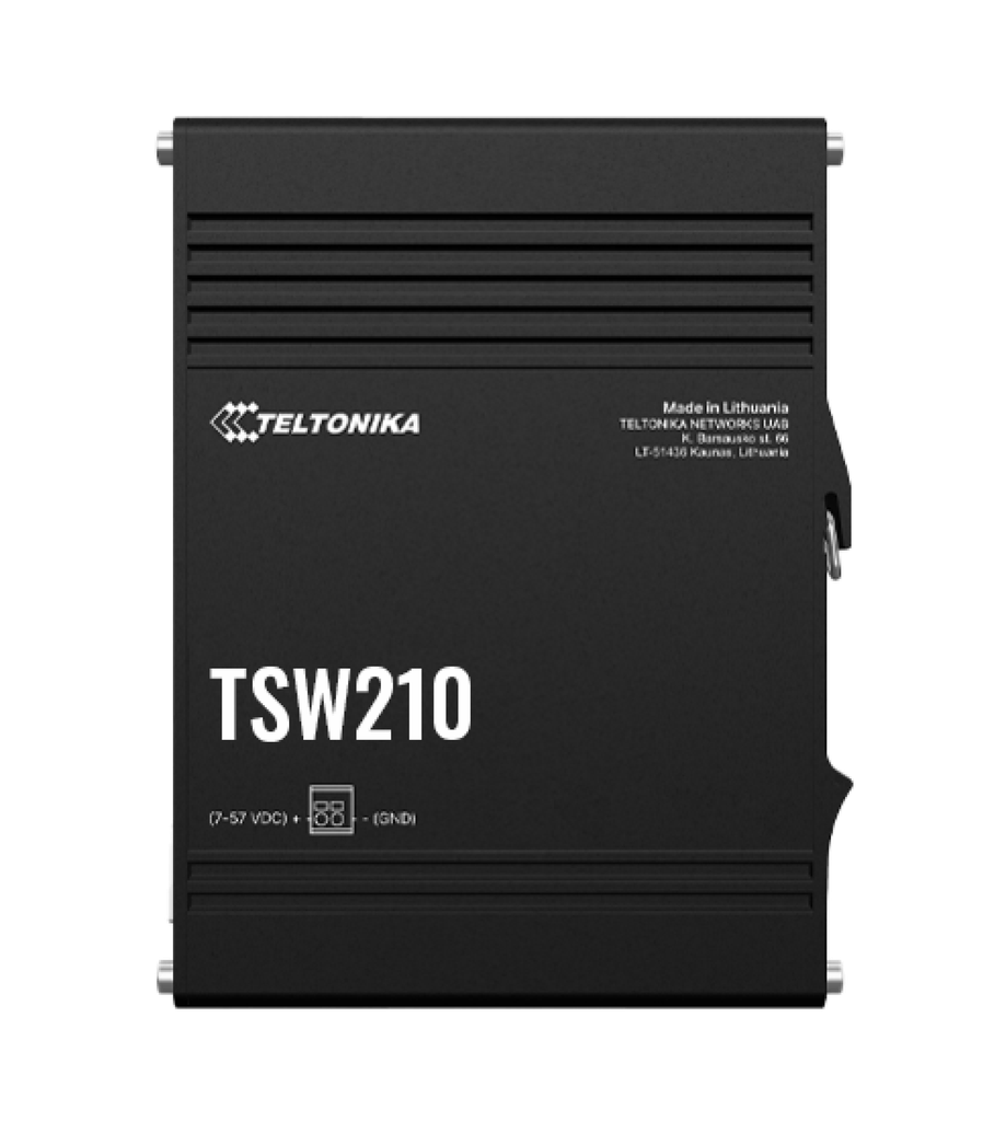 Teltonika TSW210 8 Port Unmanaged Industrial Gigabit Switch with 2 SFP Ports