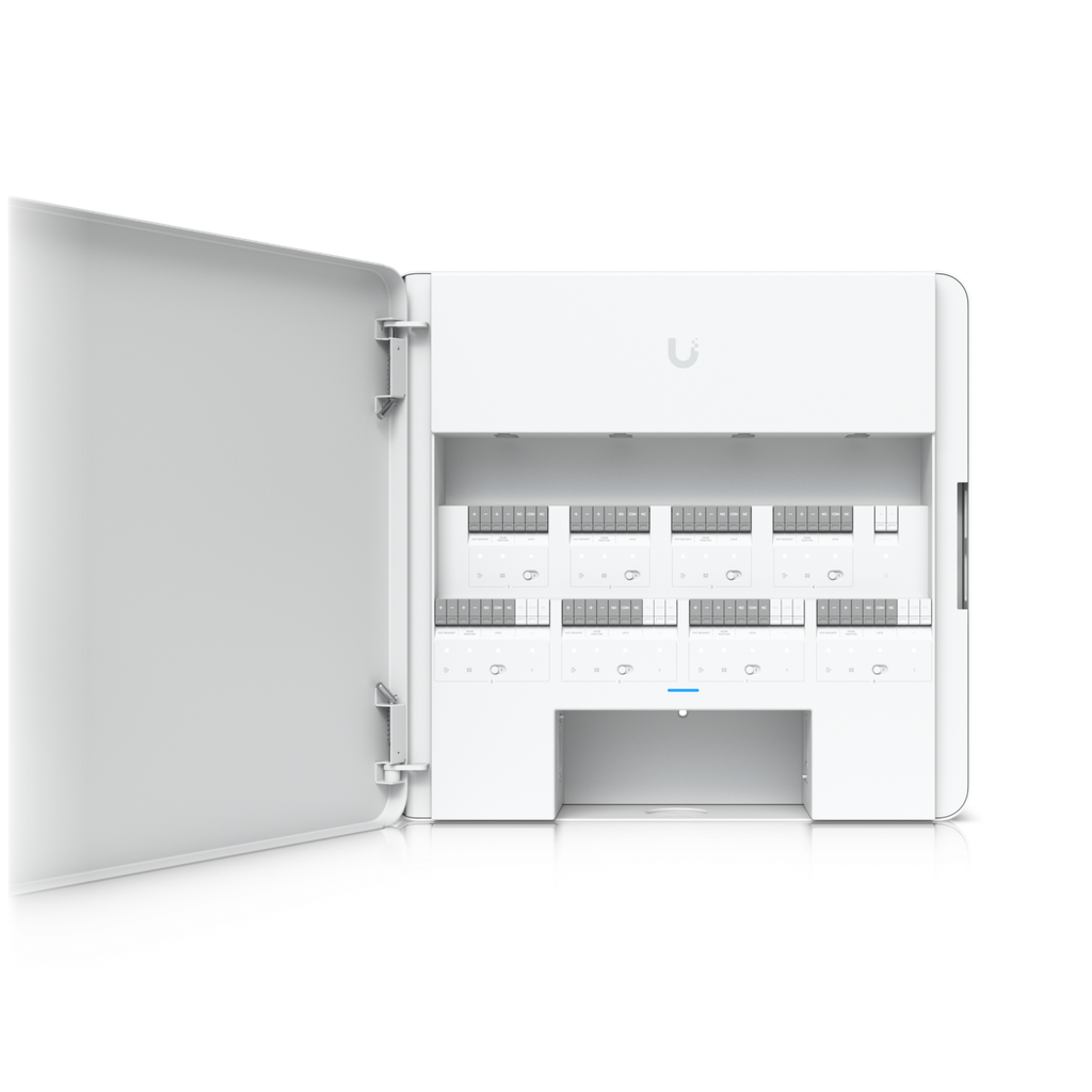 Ubiquiti EAH-8 UniFi Enterprise Access Hub, Entry/Exit Control to 8 Doors, Battery Backup Support, Lock terminals