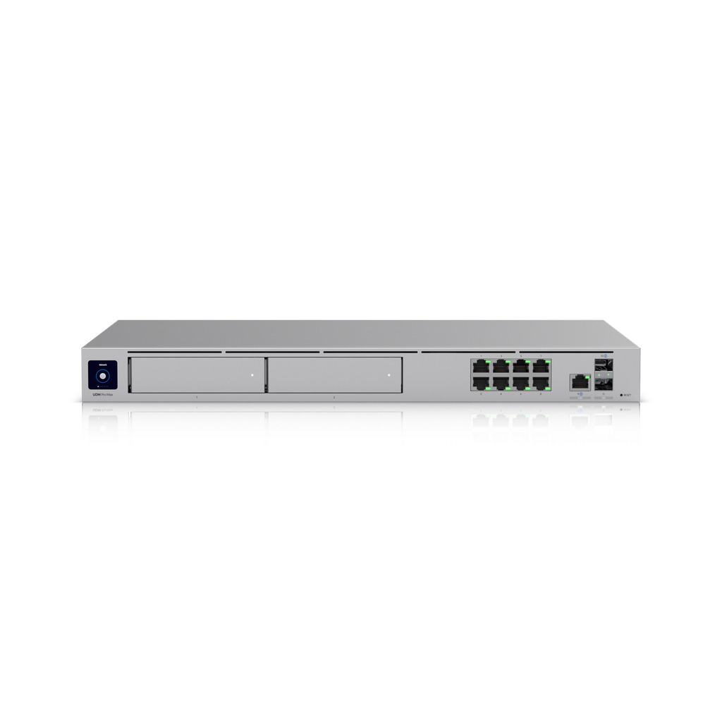Ubiquiti UDM-Pro-Max-AU UniFi Dream Machine Pro Max with 2x HDD Bays 8 Port Switch Rackmount