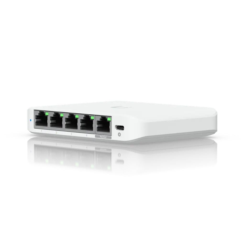 Ubiquiti USW-Flex-2.5G-5 UniFi Compact 5Port Gigabit Desktop Switch