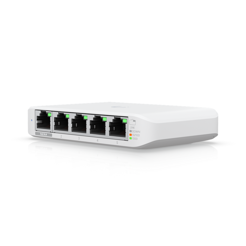 Ubiquiti USW-Flex-Mini UniFi Compact 5Port Gigabit Desktop Switch