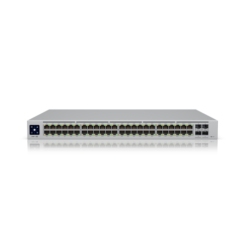Ubiquiti USW-Pro-48-POE Gen2 UniFi 48 Port Gigabit Switch with 802.3bt PoE, Layer3 Features and SFP+