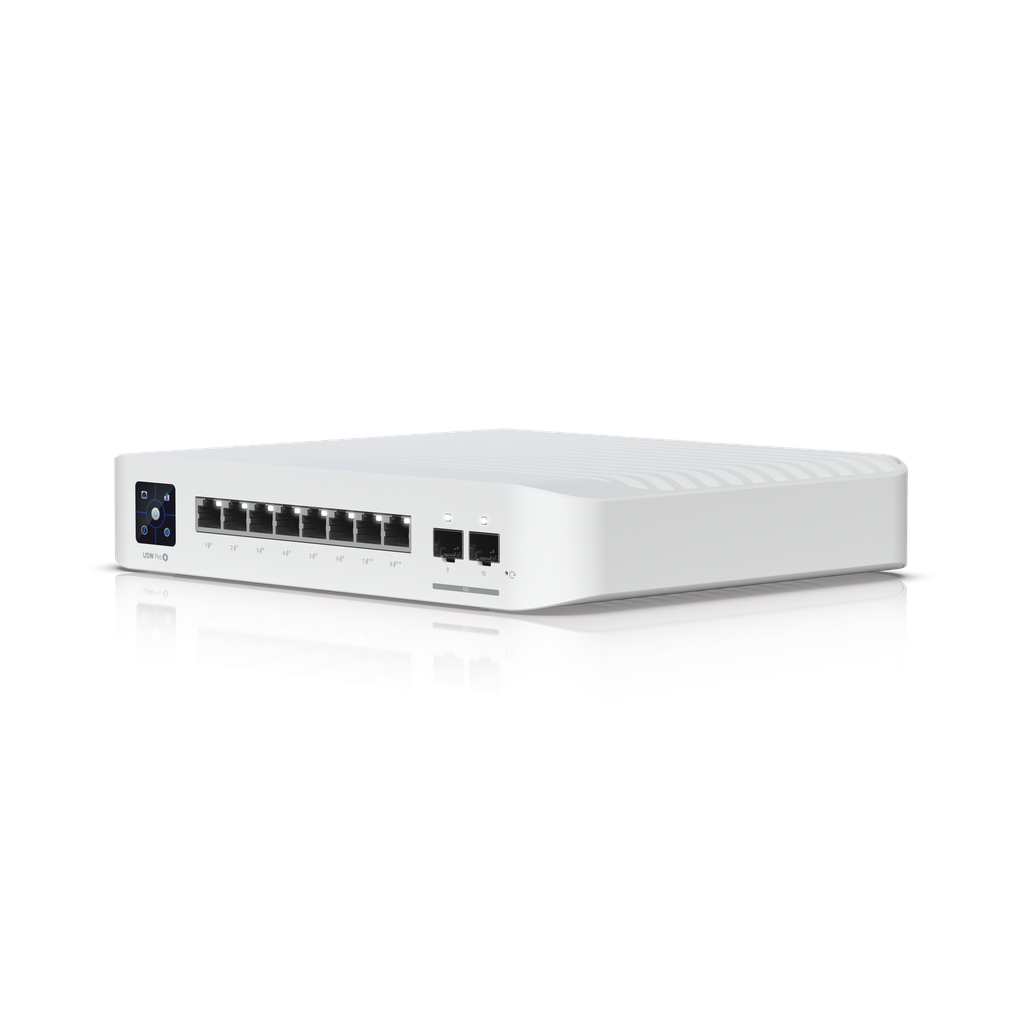 Ubiquiti USW-Pro-8-POE Professional 8 PoE UniFi Gigabit Switch with PoE++, Layer3 Features and SFP+