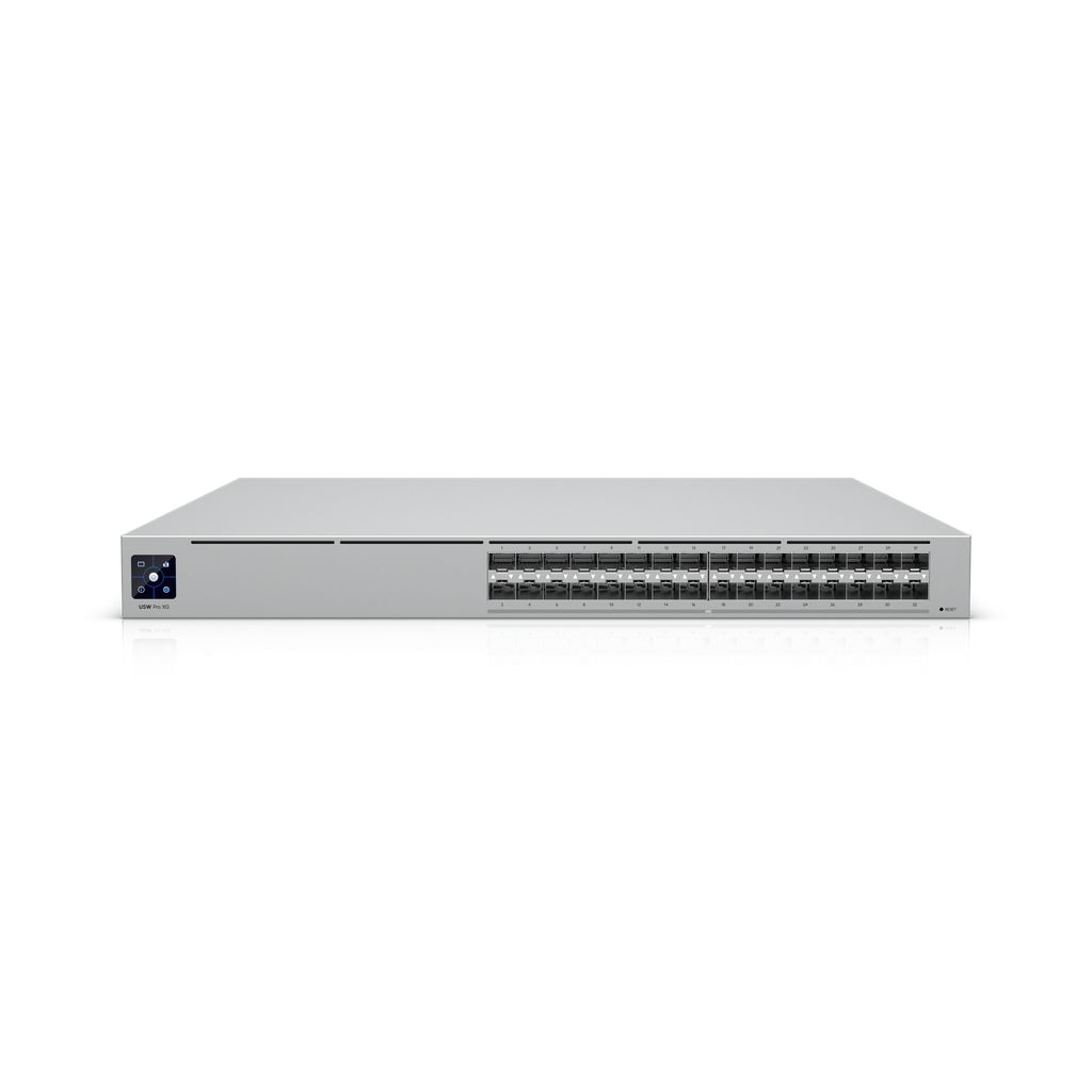Ubiquiti USW-Pro-XG-Aggregation UniFi 32 x 25G SFP28 Port, Layer 3 Etherlighting™ Pro XG Aggregation Switch