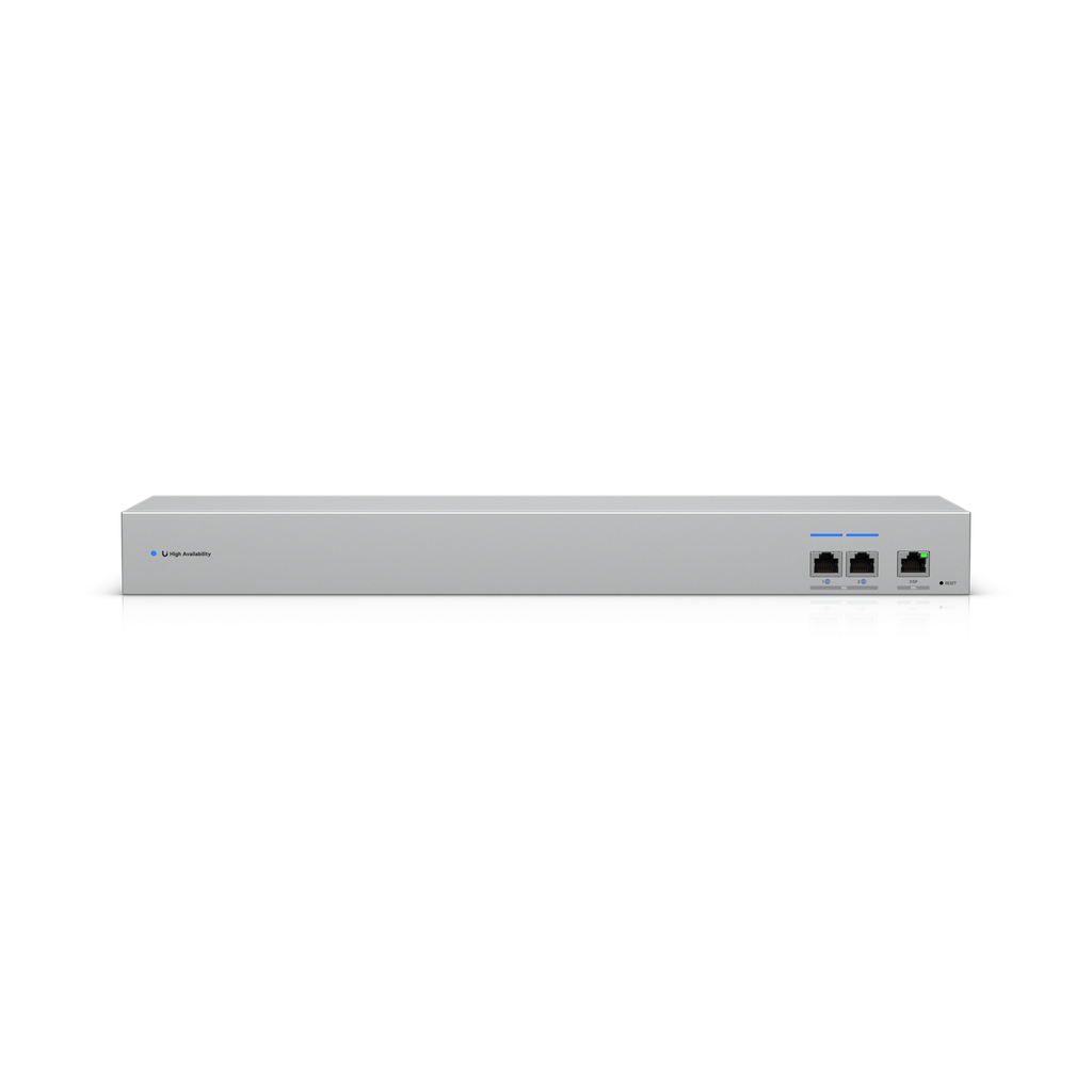 Ubiquiti USW-WAN-RJ45 UniFi 10GbE WAN Switch linking two Shadow Mode High Availability UniFi Gateways to a single ISP