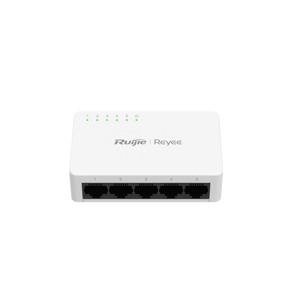 Ruijie 5-Port Gigabit unmanaged Switch, 5 Gigabit RJ45 Ports