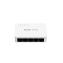 Ruijie RG-ES05G-L 5-Port 10/100/1000 Mbps Unmanaged Switch, Plastic Case, Fanless, Plug and Play