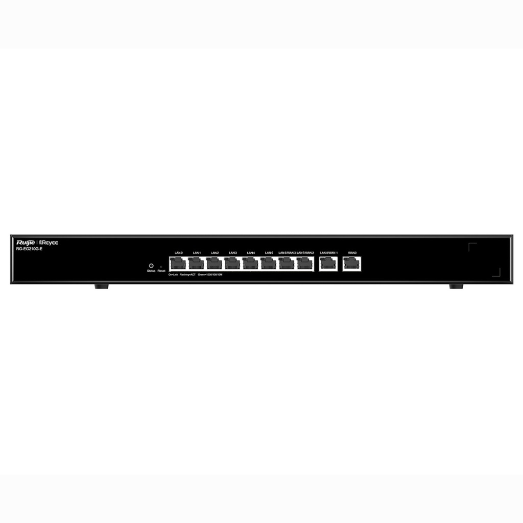 Ruijie RG-EG209GS Reyee 9-Port Gigabit Cloud Managed SFP Router, Up to 4 WAN, 200 Clients