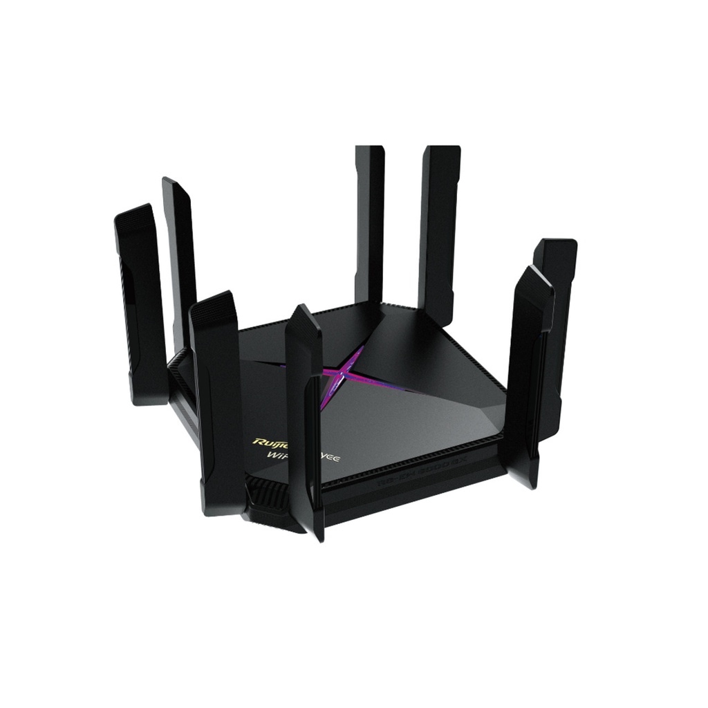 Ruijie Desktop 5-port full gigabit router, 1 WAN,1 LAN,3 LAN/WAN;60W 