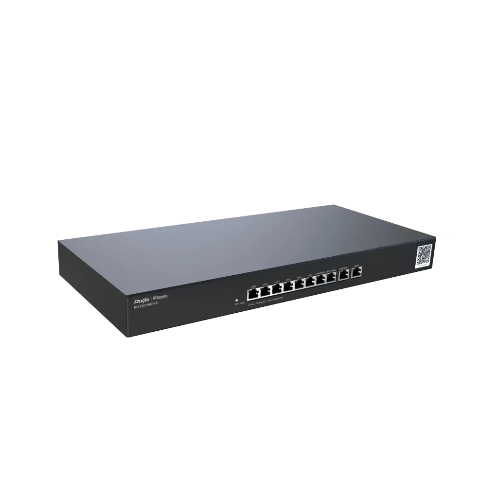 Ruijie Rack-mountable 10-port full gigabit router,1 WAN,6 LAN,3 LAN/WAN