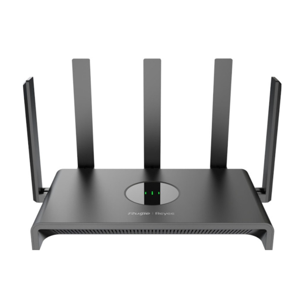 Ruijie 1300M  Wi-Fi  5 Dual-Band Wireless Router; 2.4G Wi-Fi : 400 Mbps, 5G Wi-Fi : 867Mbps ; Ethernet Ports:1*1000 Mbps WAN Port, 3× 1000 Mbps LAN Ports