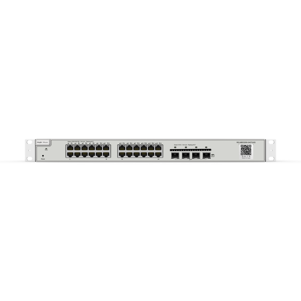Ruijie RG-NBS3200-24GT4XS, 24-port Gigabit Layer 2+ Managed Switch, 4 * 10G Uplinks
