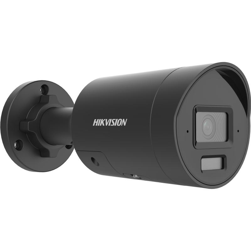 Hikvision DS-2CD2066G2H 6MP 2.8mm Black AcuSense Strobe Light and Audible Warning Fixed Bullet Network Camera