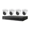 HiLook by Hikvision 4-Channel 6MP PoE NVR Security System with 4 x 6MP Turret Cameras & 2TB HDD