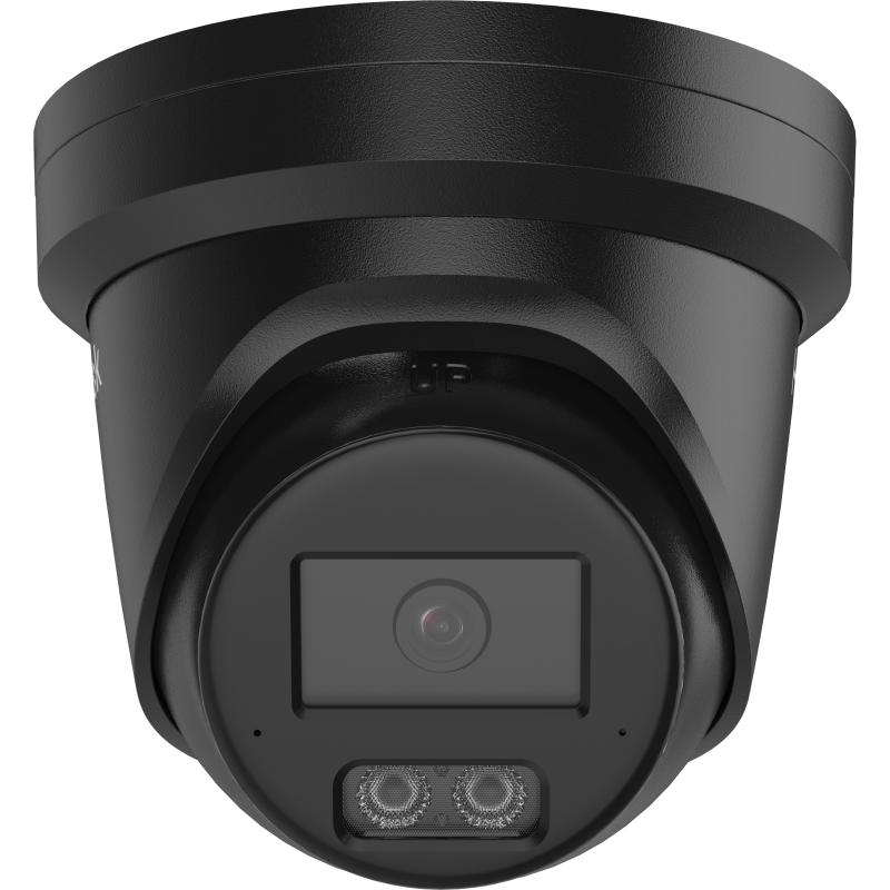 HiLook by Hikvision 8MP IPC-T581H-MU Hi-Color Turret IP Camera with Built-in Dual Mic (2.8mm, Black)