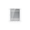 Ubiquiti UACC-Rack-12U-Wall-600-G 12U Rack Cabinet, 600 mm, Glass Door