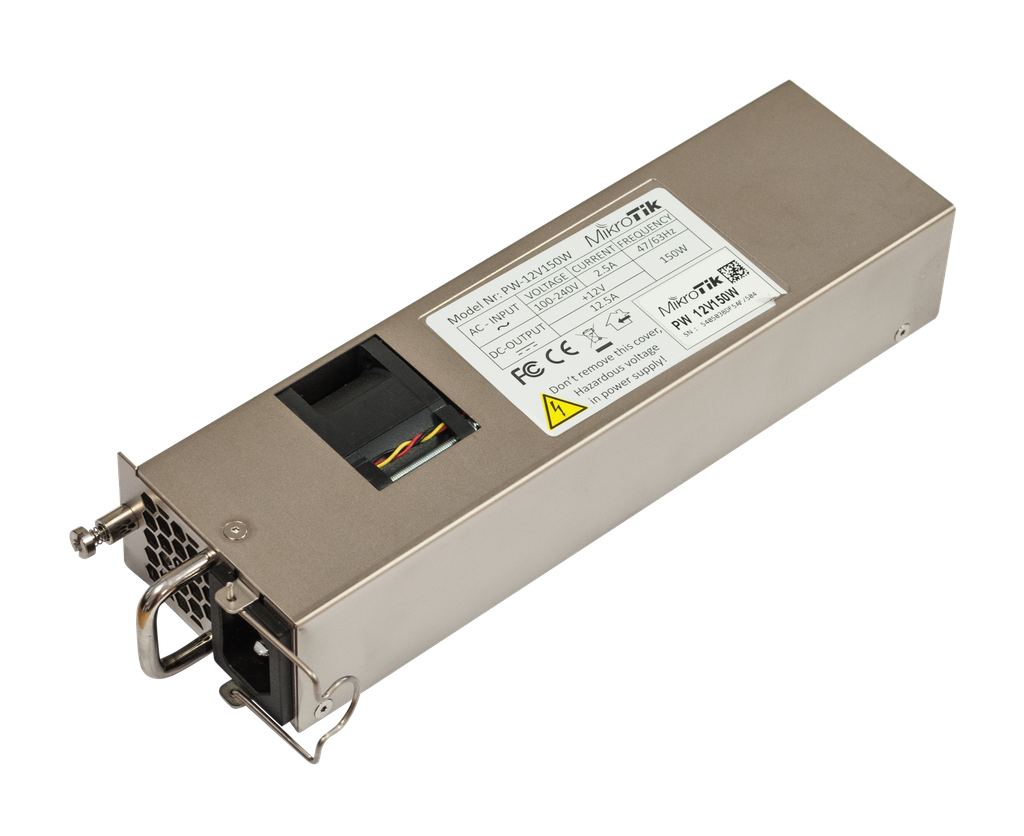 MikroTik 12POW150 CCR1072 Hot Swap 150W AC Power Supply