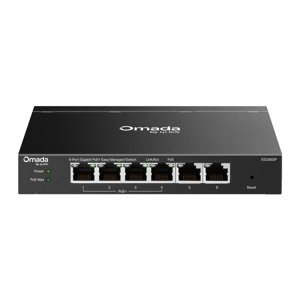 TP-Link ES206GP Omada 6-Port Gigabit Easy Managed Switch with 4-Port PoE+