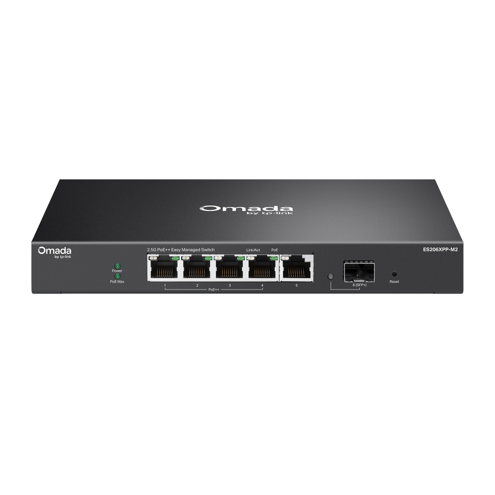 TP-Link ES206XPP-M2 OMADA 5-PORT EASY MANAGED 2.5G SWITCH