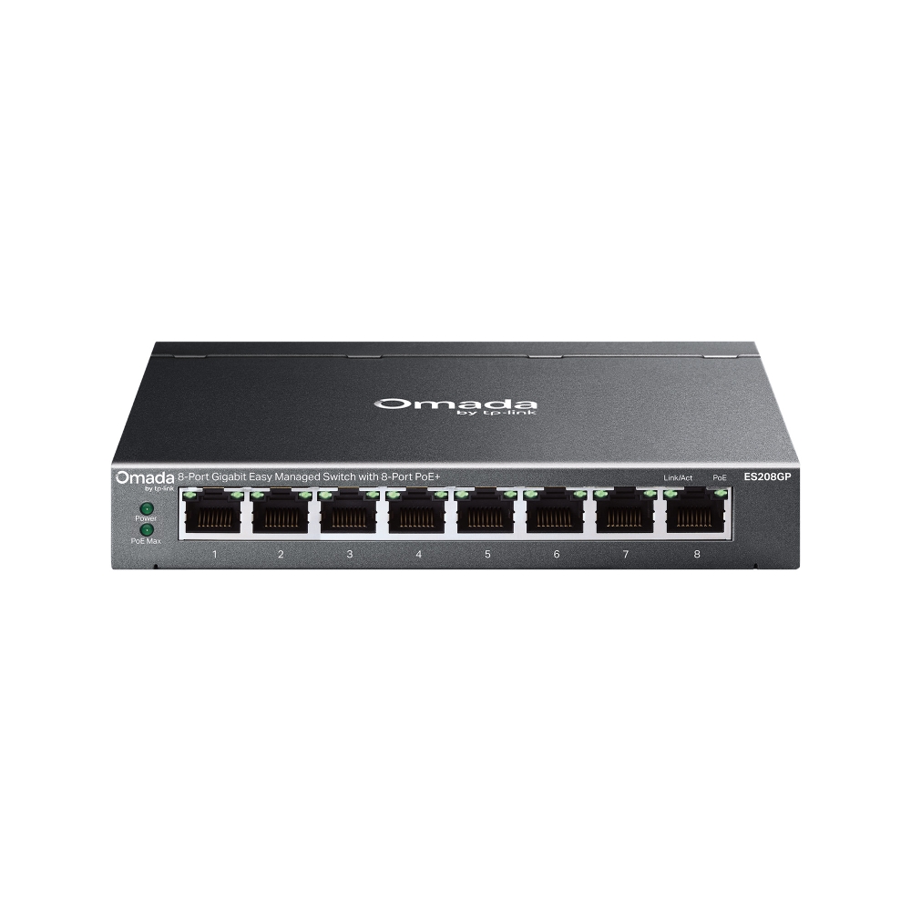TP-Link ES208GP Omada 8-Port Easy Managed Gigabit Desktop Switch