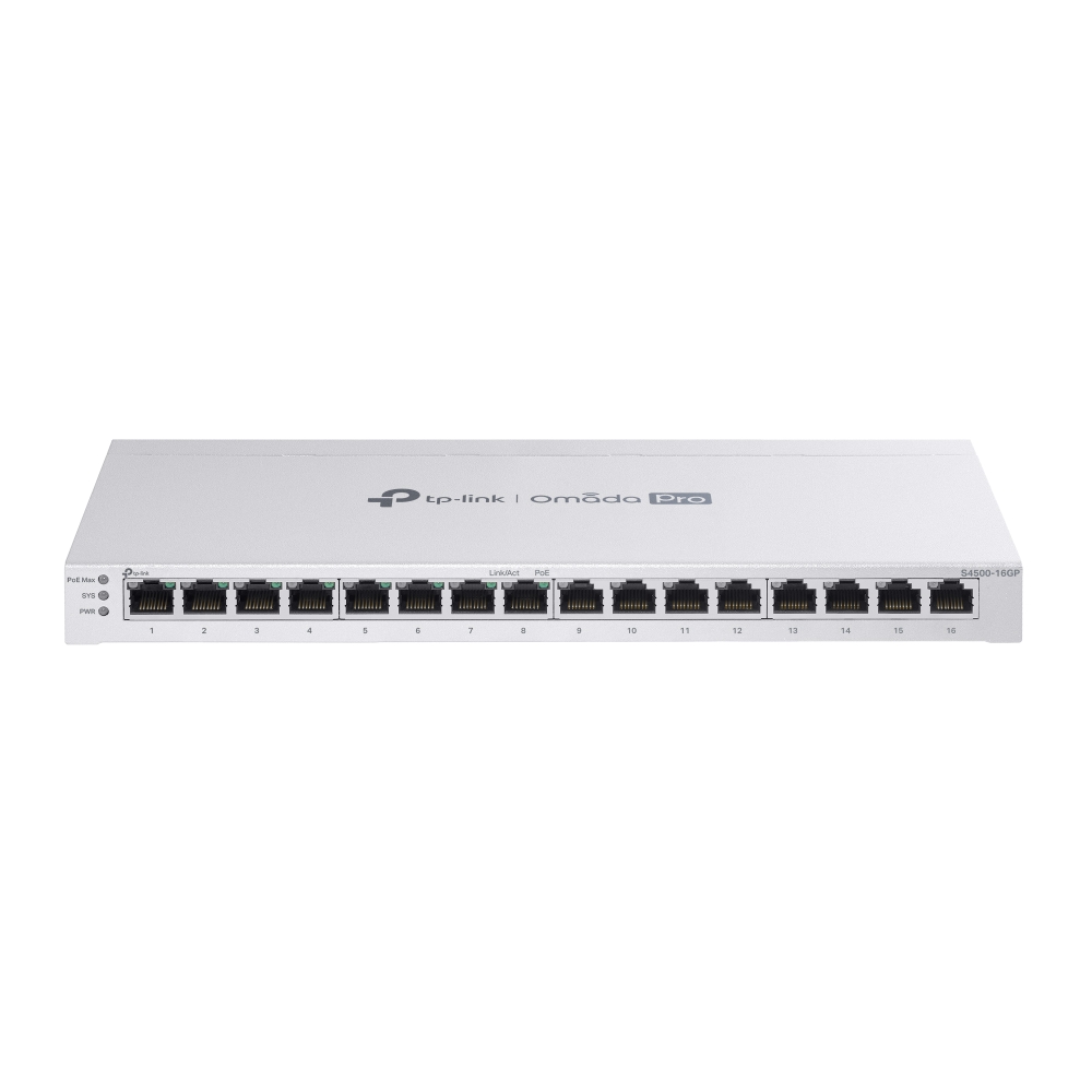 TP-Link S4500-16GP Omada Pro 16-Port Gigabit Smart Switch with 8-Port PoE+