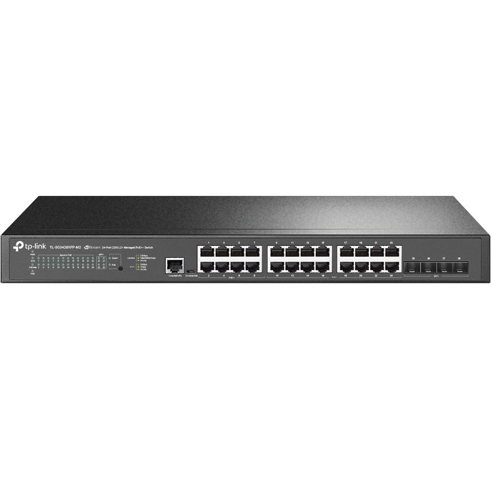 TP-Link SG3428XPP-M2 Omada 24-Port Managed 2.5G L2+ Rack Switch