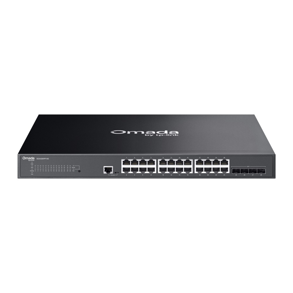 TP-Link SG3428XPP-M2 Omada Access Pro 24-Port 2.5G and 4-Port 10GE SFP+ Switch with 24-Port PoE++