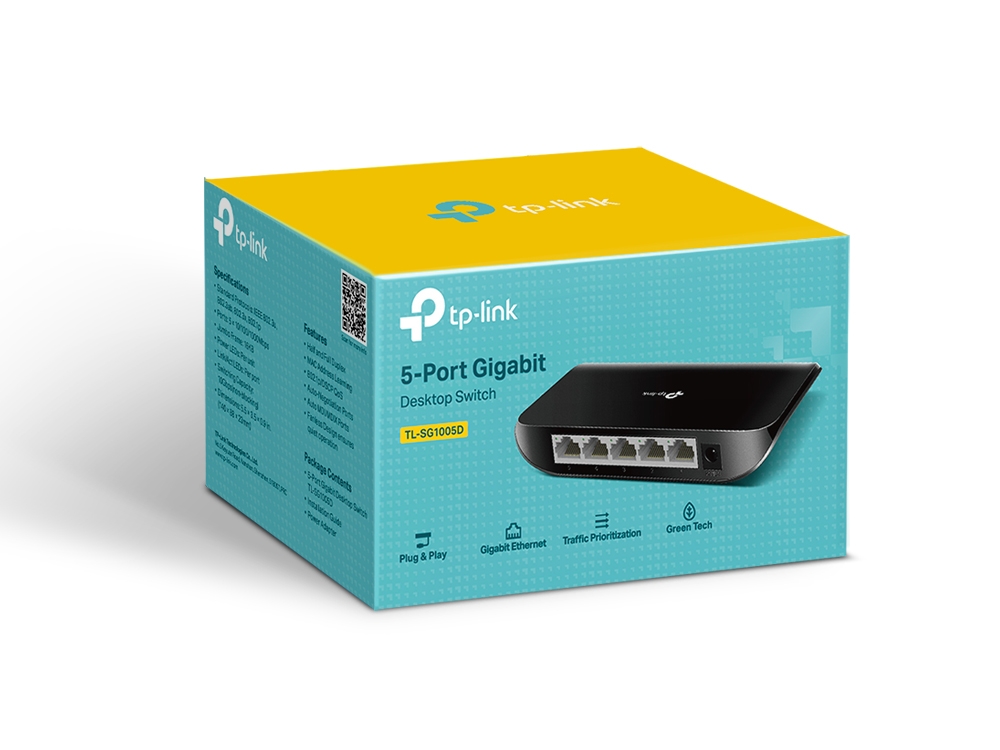 TP-Link TL-SG1005D 5-Port Gigabit Desktop Switch