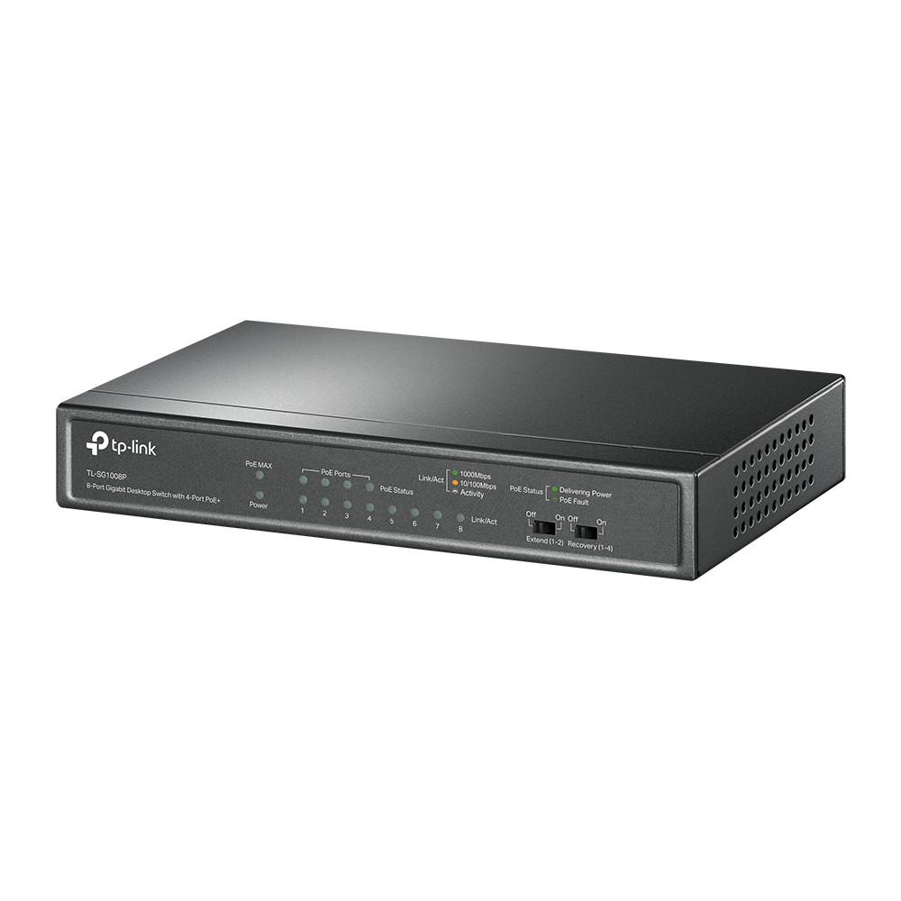 TP-Link TL-SG1008P 8-Port Gigabit Desktop Switch with 4-Port PoE+