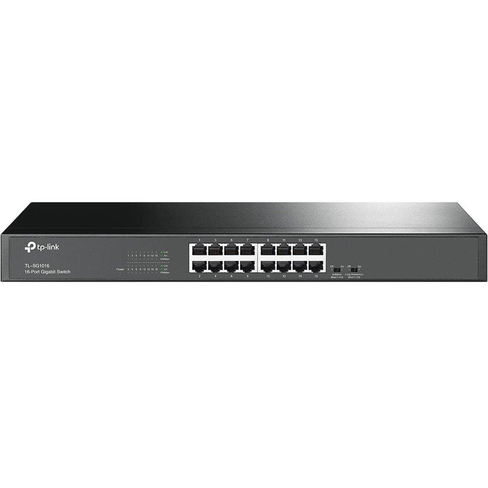 TP-Link TL-SG1016 16-Port Unmanaged Gigabit Rackmount Switch