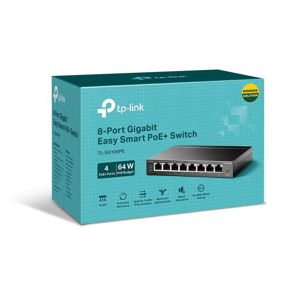 TP-Link TL-SG108PE 8-Port Easy Smart Gigabit Switch