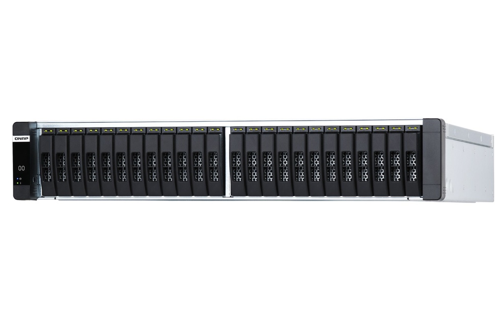QNAP ES2486DC-2142IT-128G 24-Bay 2U Dual-Controller Enterprise ZFS NAS, Xeon D-2142IT, 128GB ECC, 10GbE SFP+