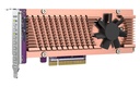 QNAP QM2-2P-384A Dual M.2 22110/2280 NVMe SSD Expansion Card, PCIe Gen3 x8