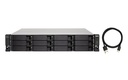 QNAP TL-R1200C-RP 12-Bay 2U Rackmount USB 3.2 Gen 2 Type-C JBOD Expansion Enclosure, Redundant PSU
