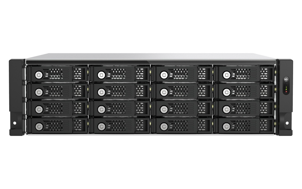 QNAP TL-R1600PES-RP 16-Bay 3U Rackmount PCIe SATA JBOD Expansion Enclosure, Redundant PSU