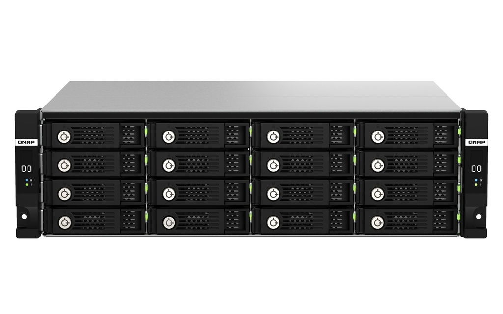 QNAP TL-R1620SDC 16-Bay 3U Dual-Controller SAS 12Gb/s JBOD Expansion Enclosure for QES NAS, Redundant PSU