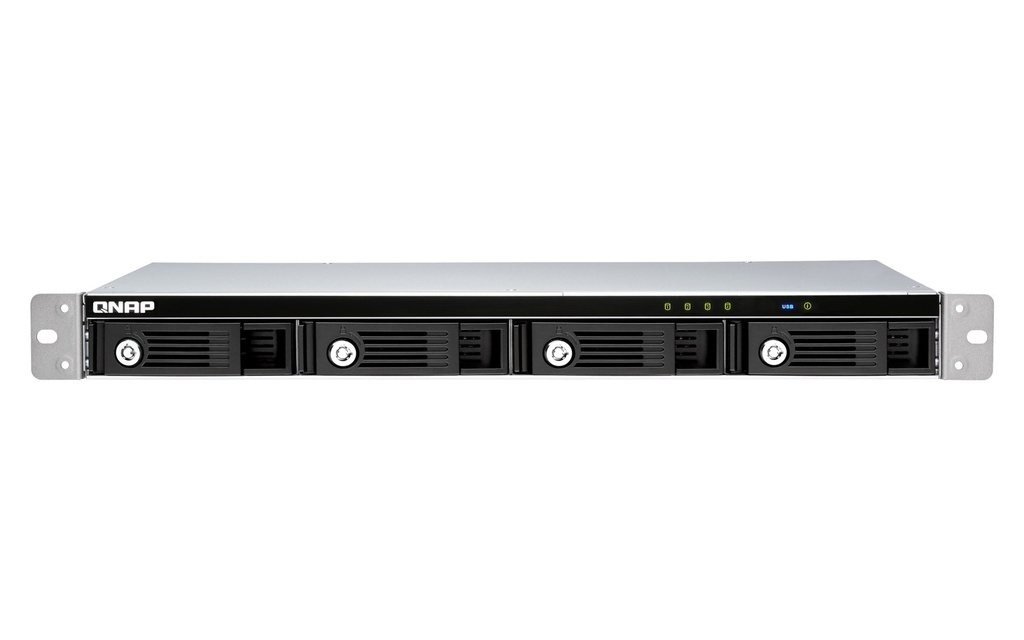 QNAP TR-004U 4-Bay 1U Short-Depth Rackmount USB 3.2 Gen 1 RAID Expansion Enclosure