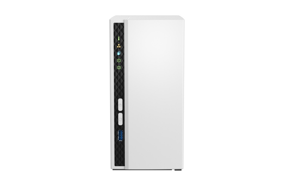 QNAP TS-233 2-Bay NAS, ARM Cortex-A55 Quad-Core 2.0GHz, 2GB RAM, Gigabit LAN, NPU