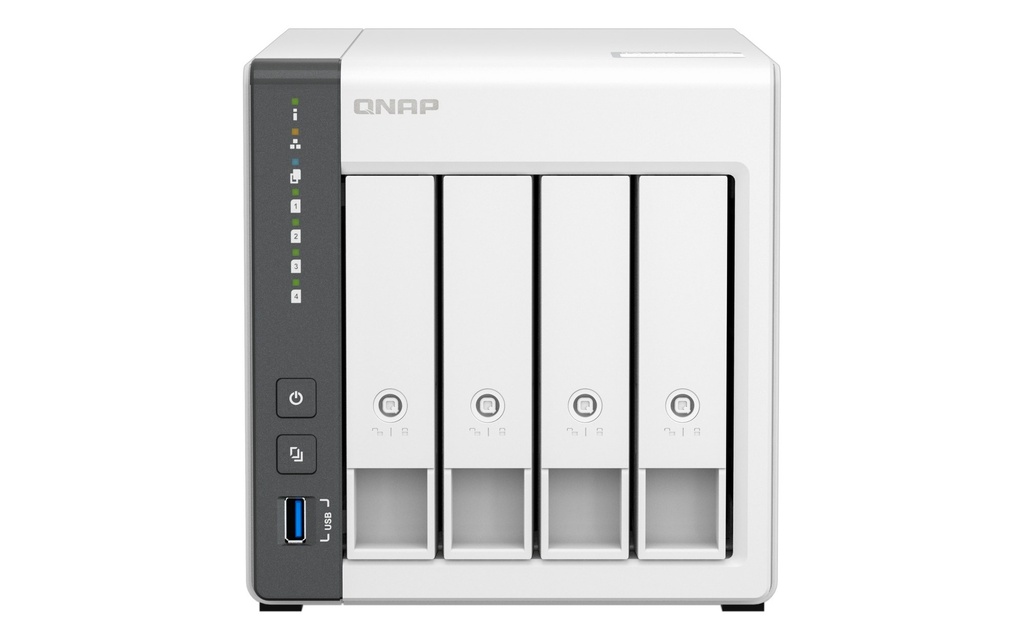 QNAP TS-433-16TB-IW 4-Bay Tower NAS Bundle: TS-433-4G with 2 x Seagate IronWolf 8TB (16TB)