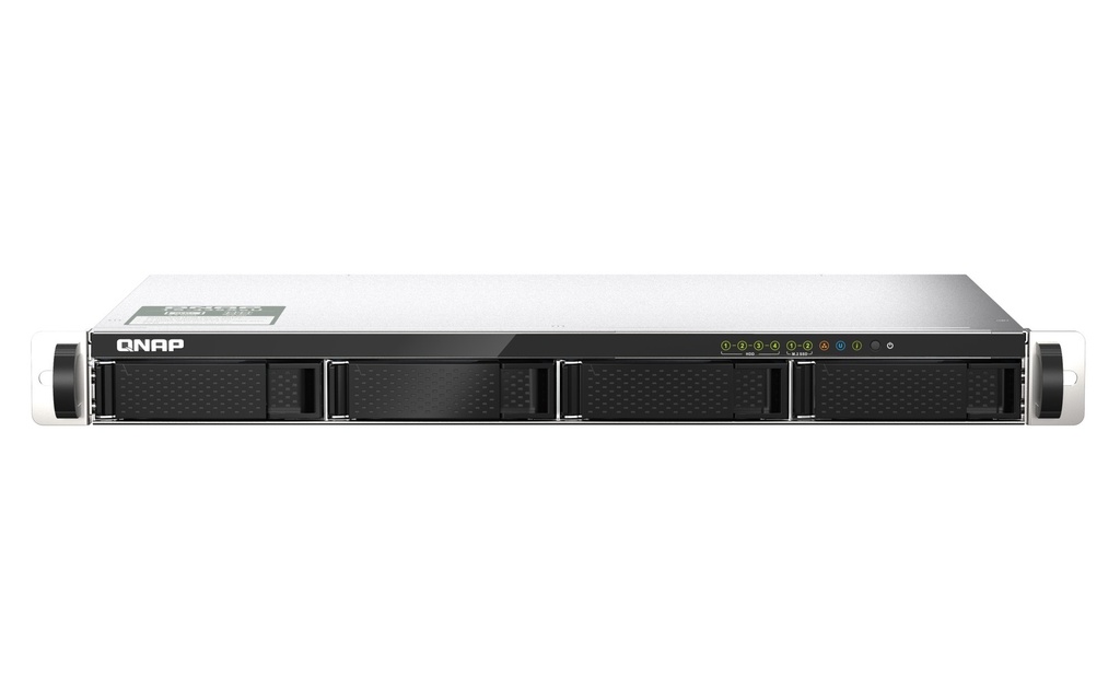 QNAP TS-435XEU-48TB-EXOS 4-Bay 1U Short Depth Rackmount NAS Bundle: TS-435XEU-4G with 2 x Seagate Exos 24TB (48TB)