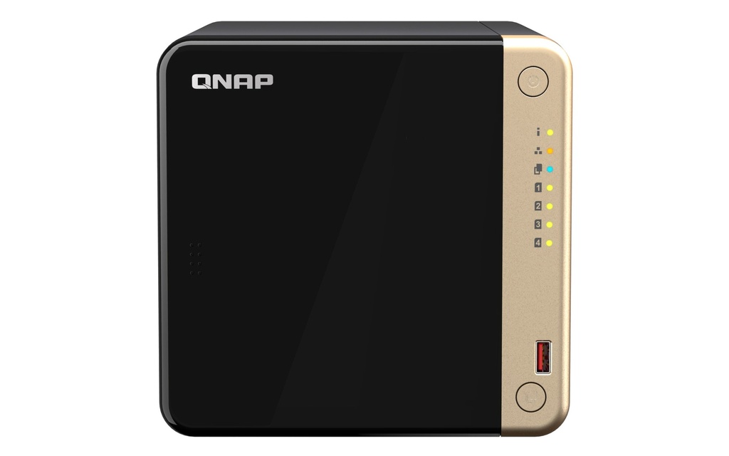 QNAP TS-464-16TB-IW 4-Bay Tower NAS Bundle: TS-464-8G with 2 x Seagate IronWolf 8TB (16TB)