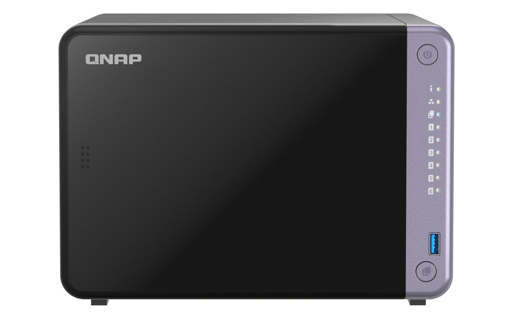 QNAP TS-632X-4G 6-Bay Tower NAS, ARM Quad-Core 2.0GHz, 4GB, 2 x 10GbE SFP+, 2 x 2.5GbE, PCIe Gen 3 x4 Slot