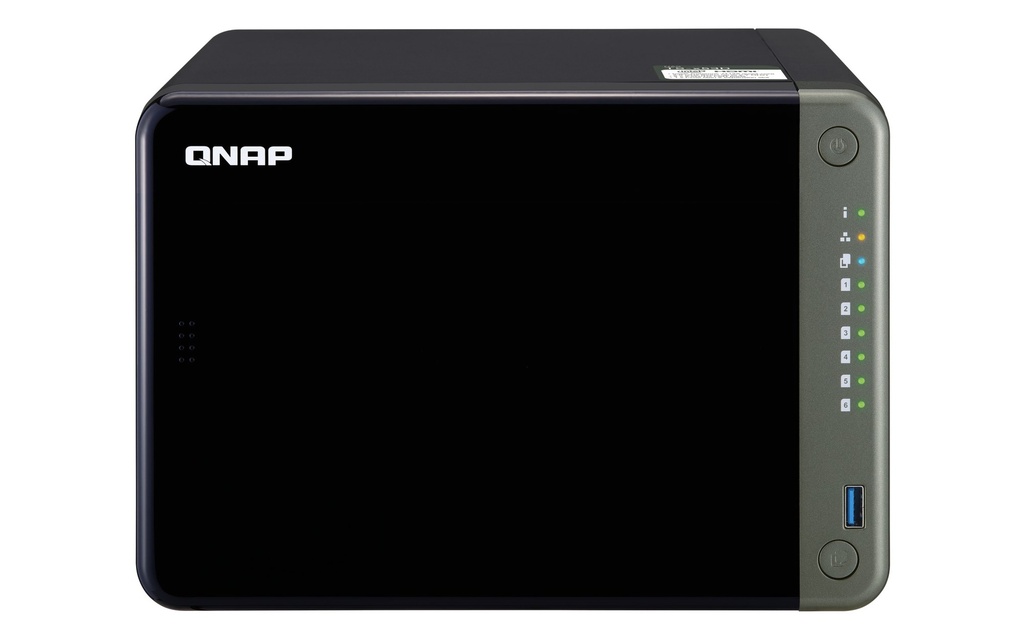 QNAP TS-653D-4G 6-Bay Tower NAS, Intel Celeron J4125 Quad-Core, 4GB, 2 x 2.5GbE, PCIe Slot, 4K HDMI