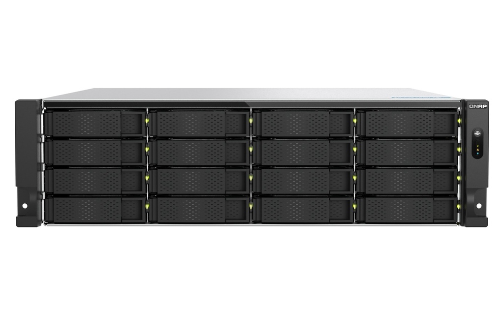 QNAP TS-H1677AXU-RP-R7-32G 16-Bay 3U Rackmount NAS, Ryzen 7 7000 8C/16T, 32GB DDR5, 2 x 10GbE, 2 x M.2 Gen5, RPS