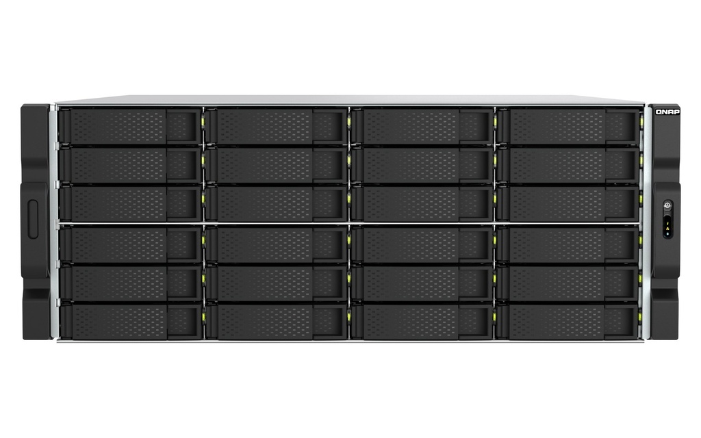 QNAP TS-H2477AXU-RP-R7-32G 24-Bay 4U Rackmount NAS, Ryzen 7 Pro 7000 8C/16T, 32GB DDR5, 2 x 10GbE, 2 x M.2 Gen5, RPS